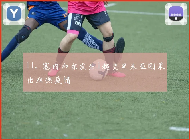 11. 塞内加尔发生1起克里米亚刚果出血热疫情 - 开云Kaiyun滚球app官网下载