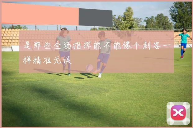 是那些全场指挥能不能像个刺客一样精准无误 - 开云Kaiyun滚球app官网下载